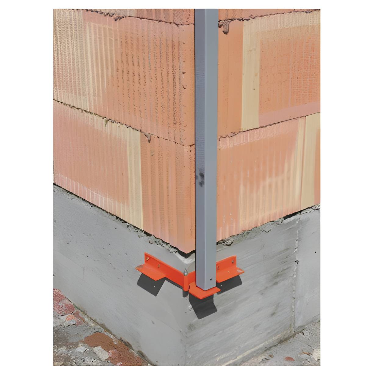 Poteau d’angle pour construction murs maçon
