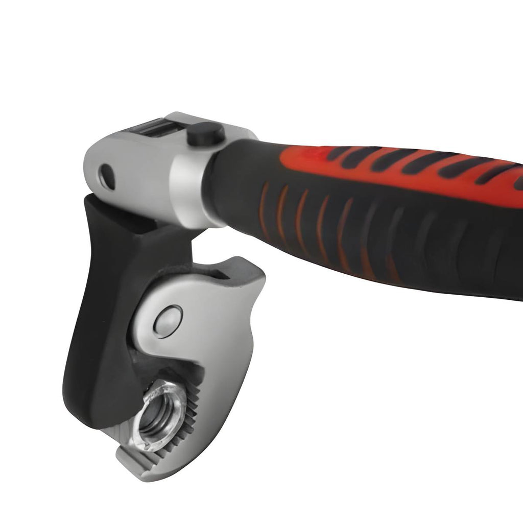 Clé auto-ajustable à effet cliquet chrome-vanadium