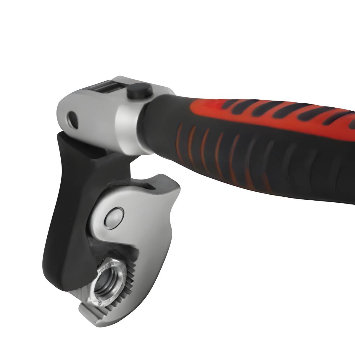 Clé auto-ajustable à effet cliquet chrome-vanadium