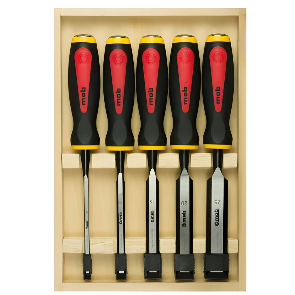 Coffret 5 ciseaux de sculpteur manche tri-matière