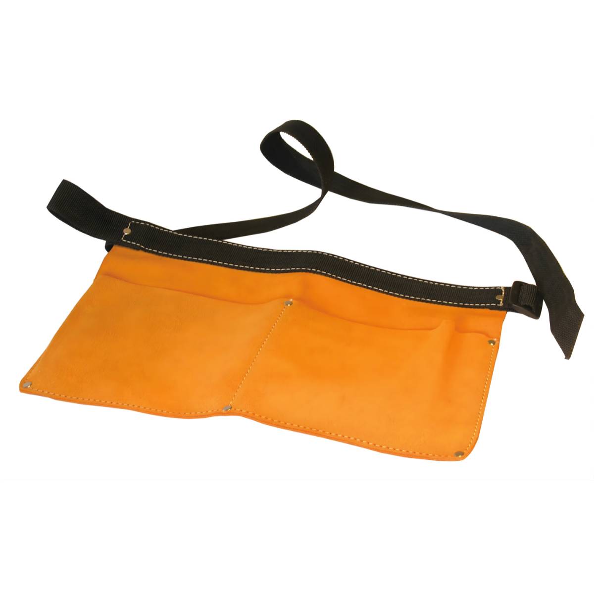 Poche à clous avec ceinture cuir souple 2 poches