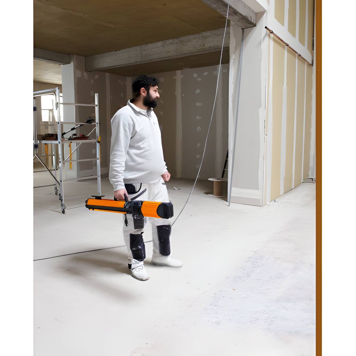 Lampe télescopique de chantier Flash sur trépied 2 têtes