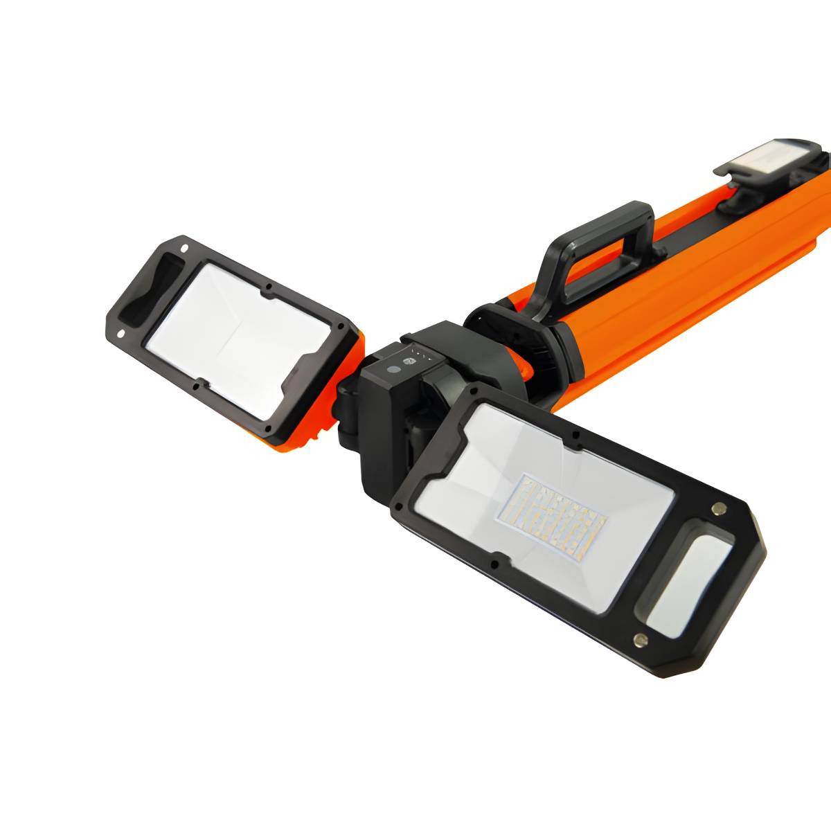 Lampe télescopique de chantier Flash sur trépied 2 têtes
