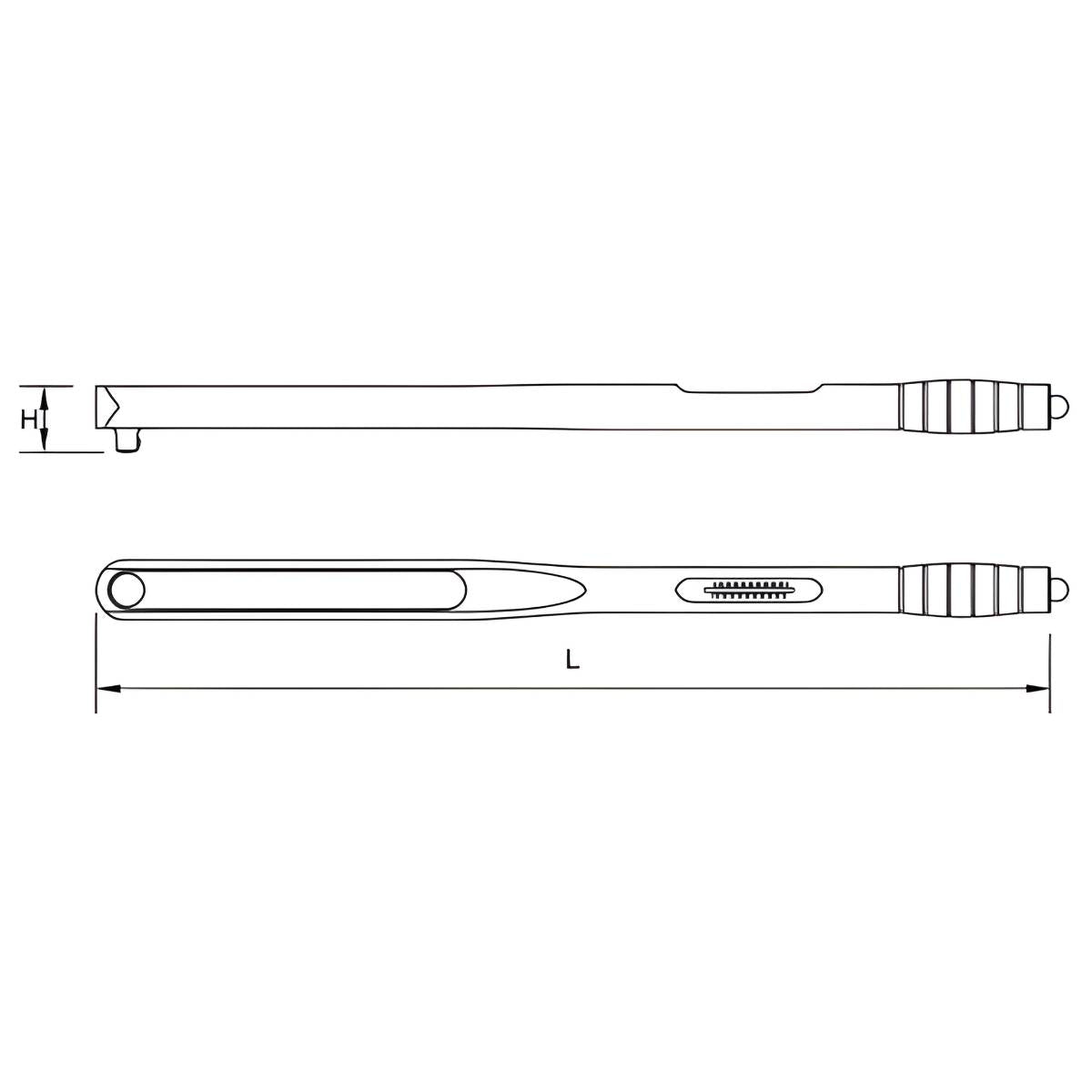 Clé dynamométrique 3/4” tête fixe à déclenchement