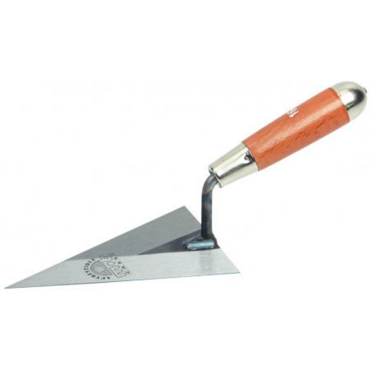 Truelle triangulaire manche bois pour maçon