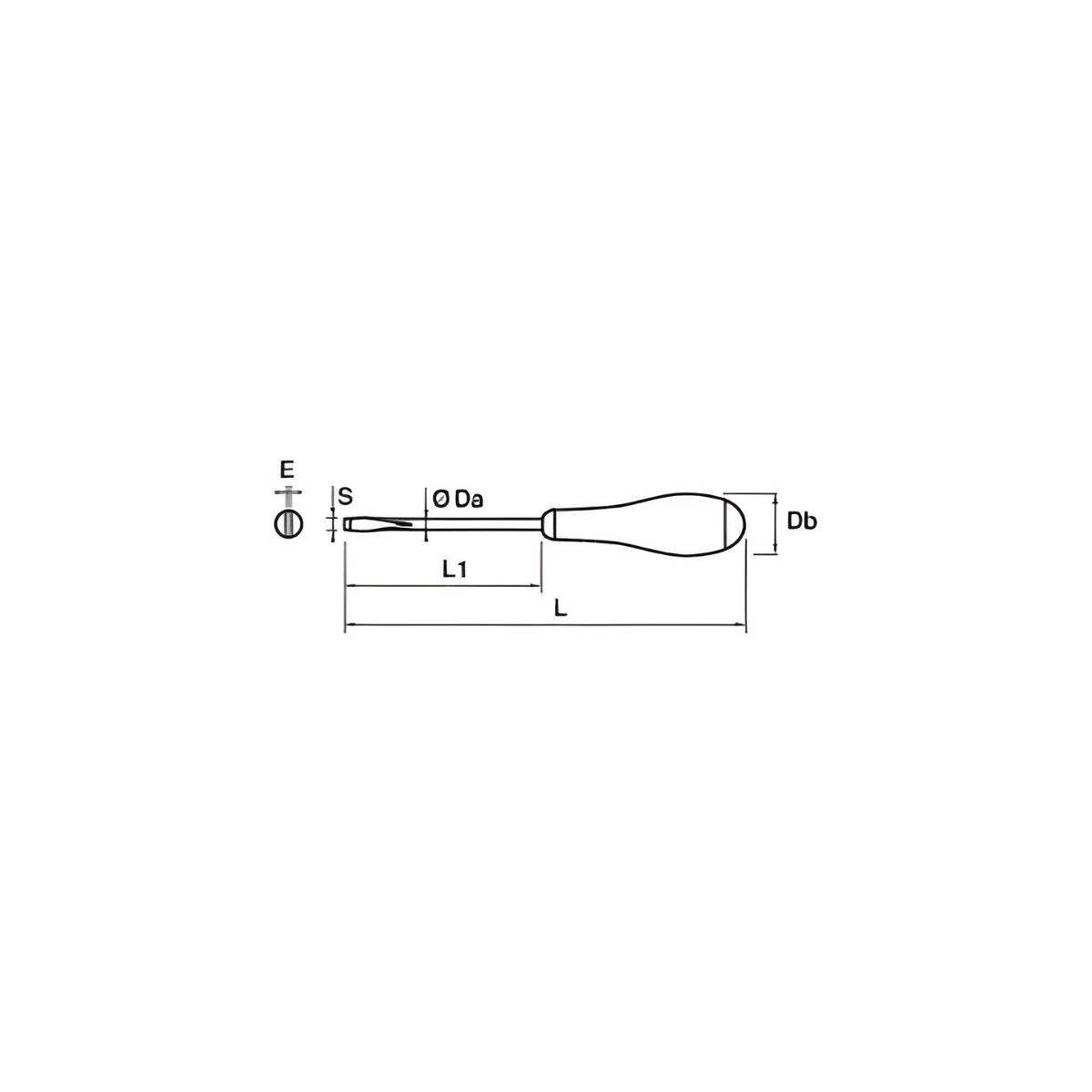 Tournevis de mécanicien bimatière NF ISO X5