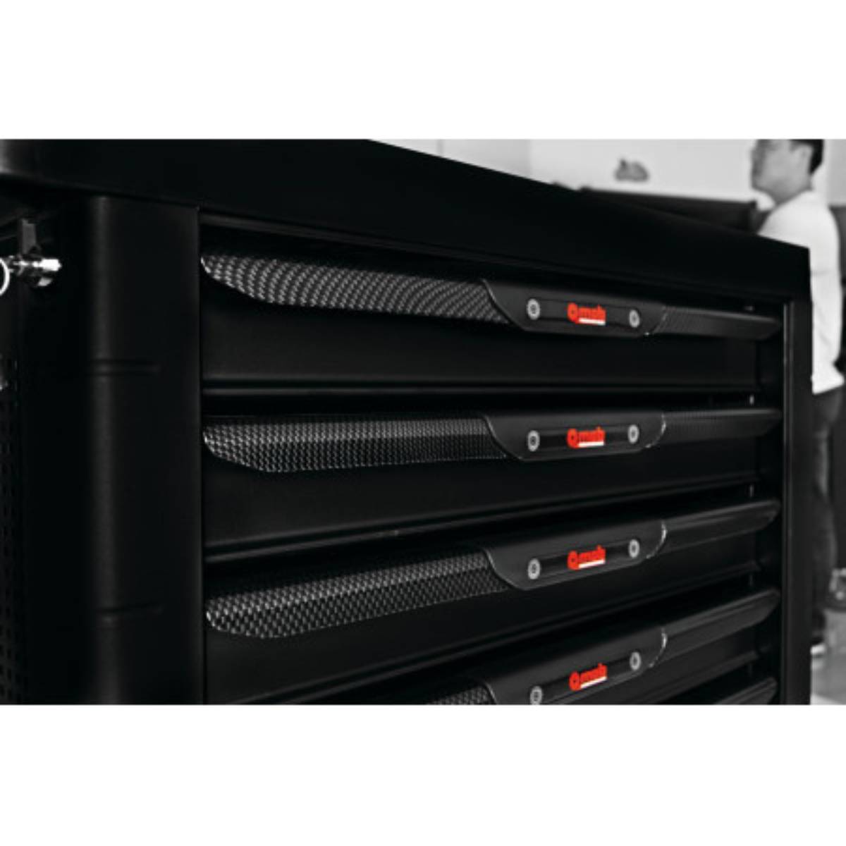 Servante Proliner 3 modules 6 tiroirs noir