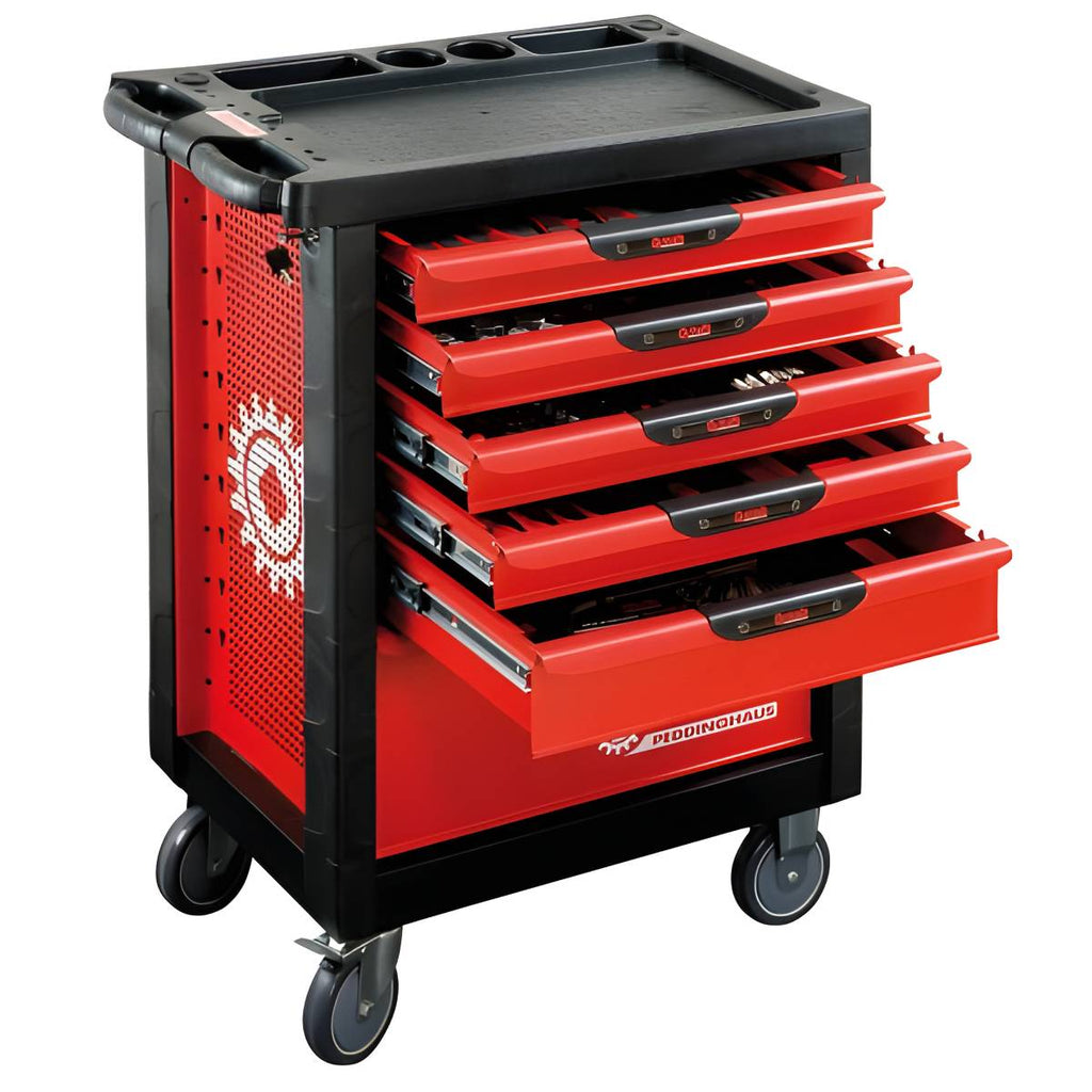 Servante Proliner 6 tiroirs garnie 126 pièces