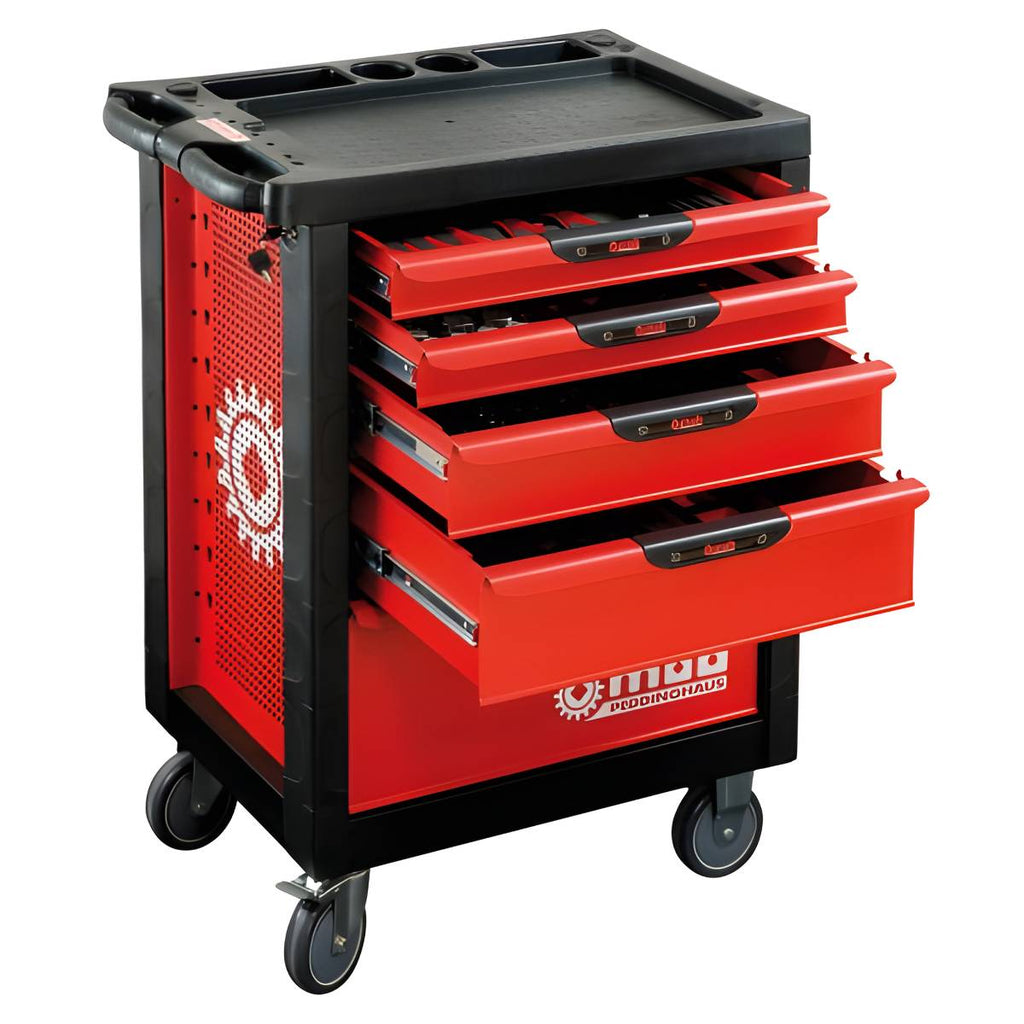 Servante Proliner 5 tiroirs garnie 141 pièces