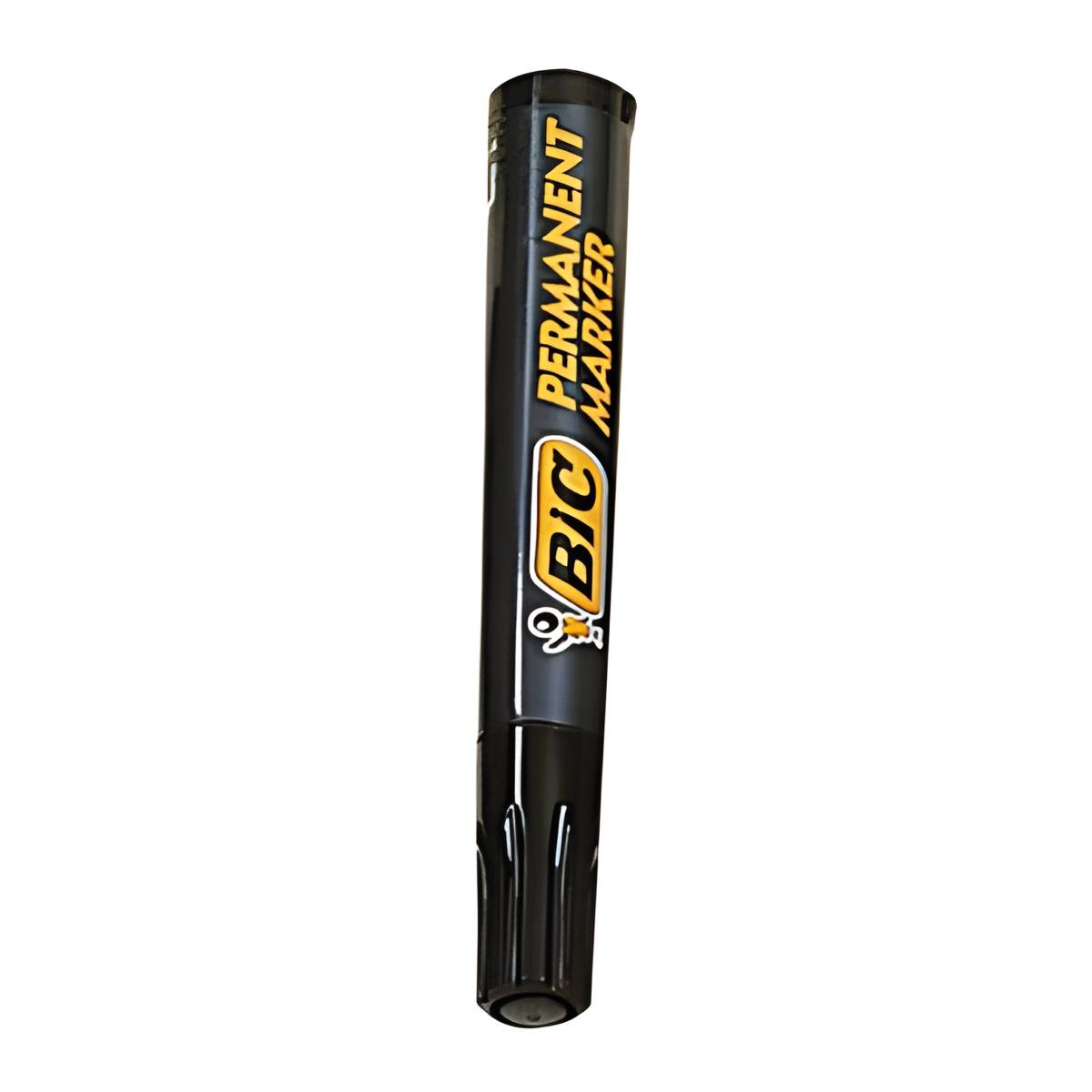 Marqueur indélébile Bic noir corps plastique pointe biseautée