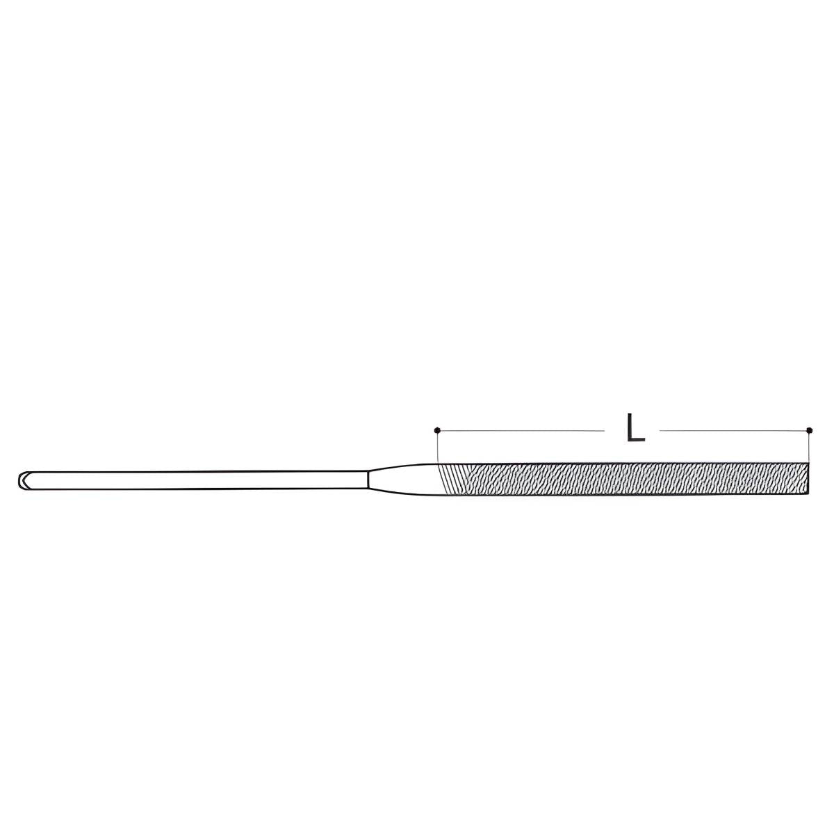 Micro-lime ronde Vallorbe acier haute teneur carbone