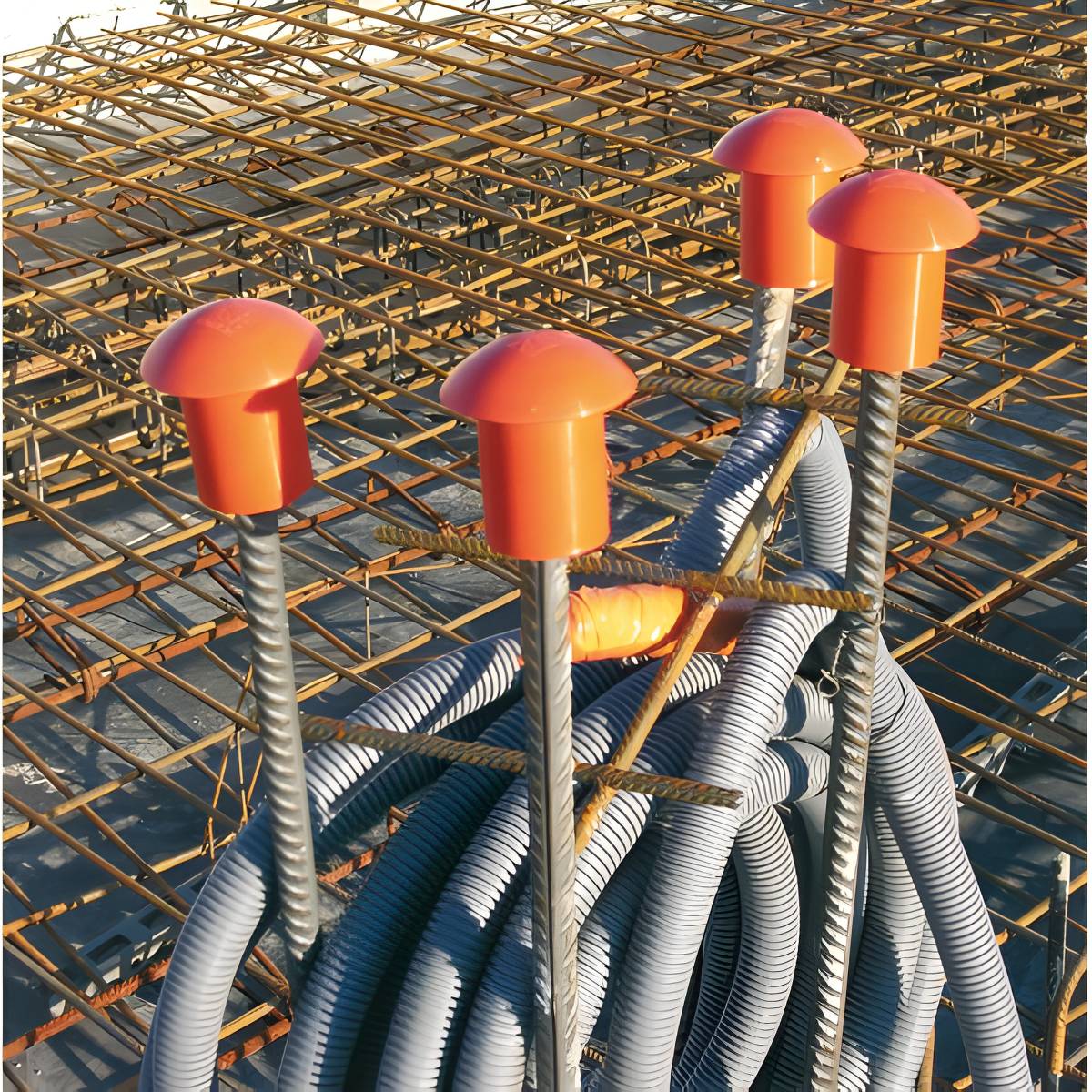 Protections pour fer à béton sécurité chantier