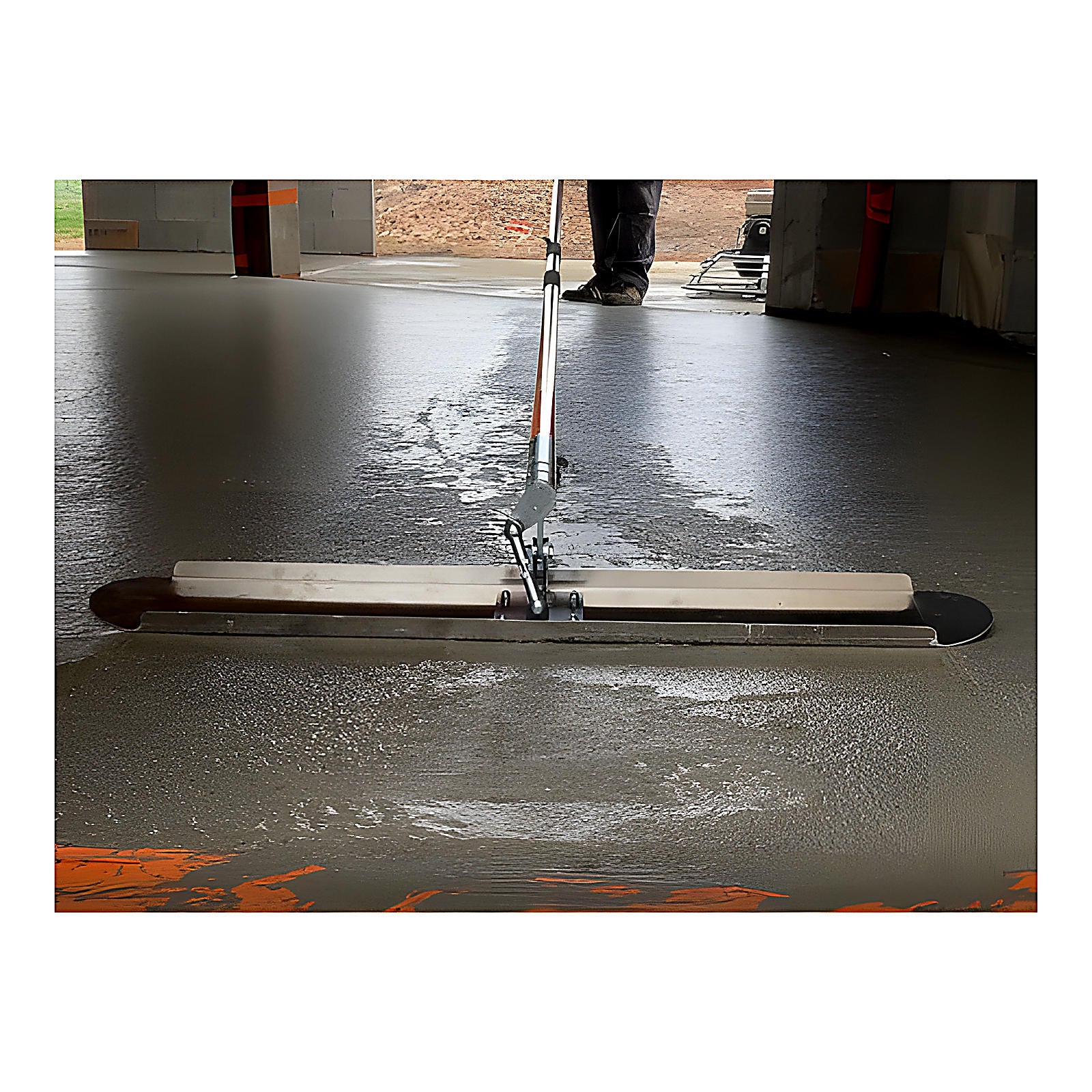 Lisseuse articulée aluminium pour dalles béton