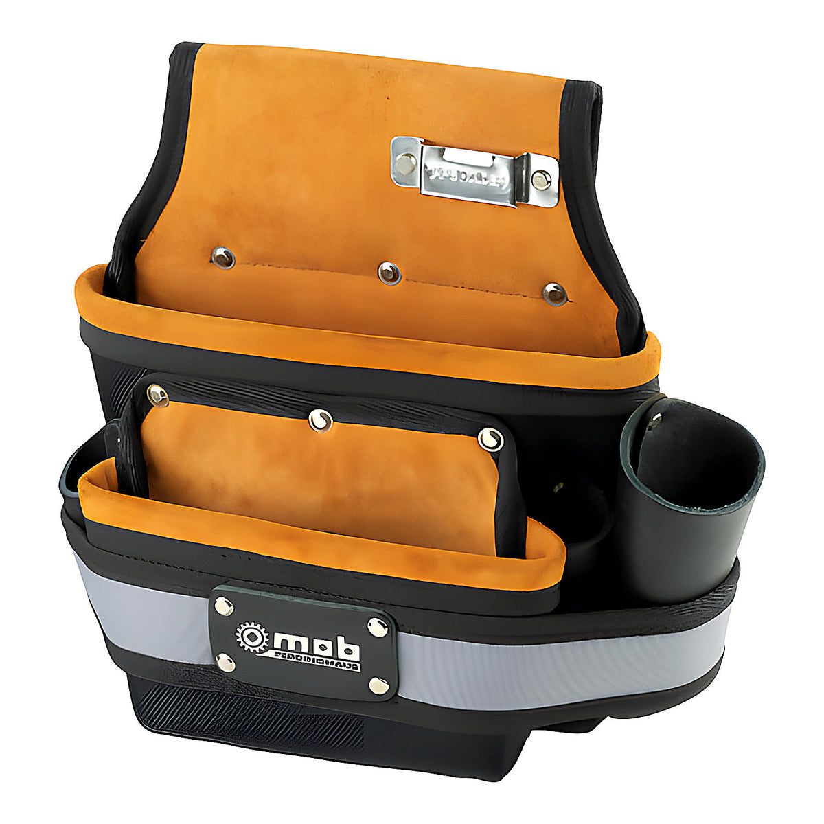 Poche porte-outils cuir et textile intérieur renforcé