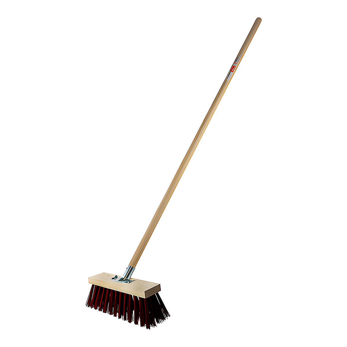 Balai de cantonnier Crynovil rouge avec manche X3