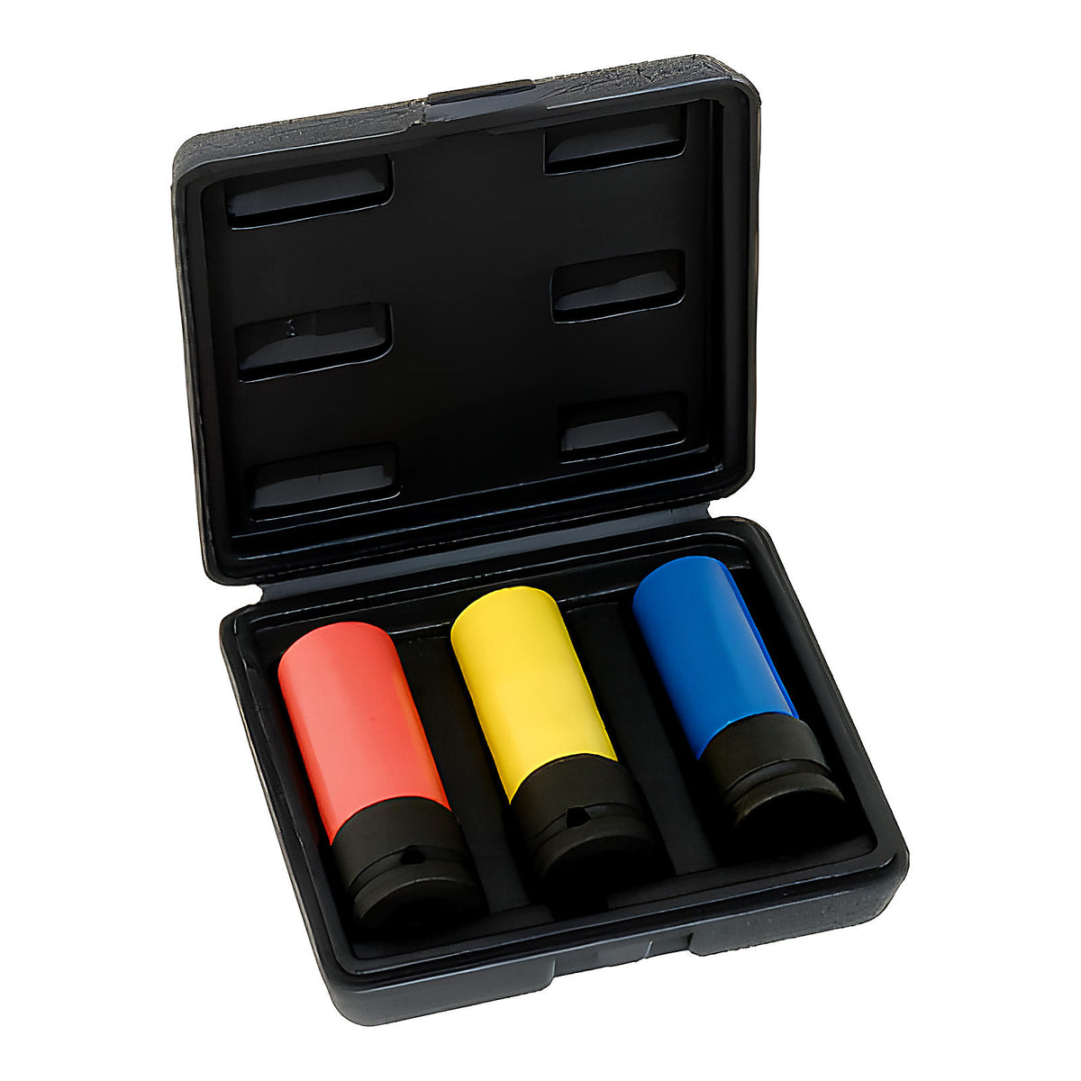 Coffret 3 douilles impact 1/2” longues gainées