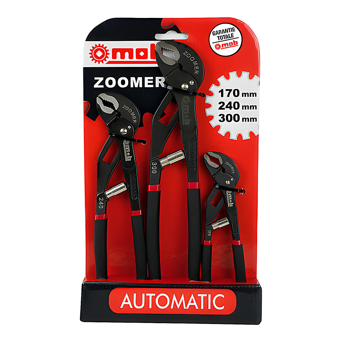 Jeu 3 pinces multiprises autobloquantes Zoomer