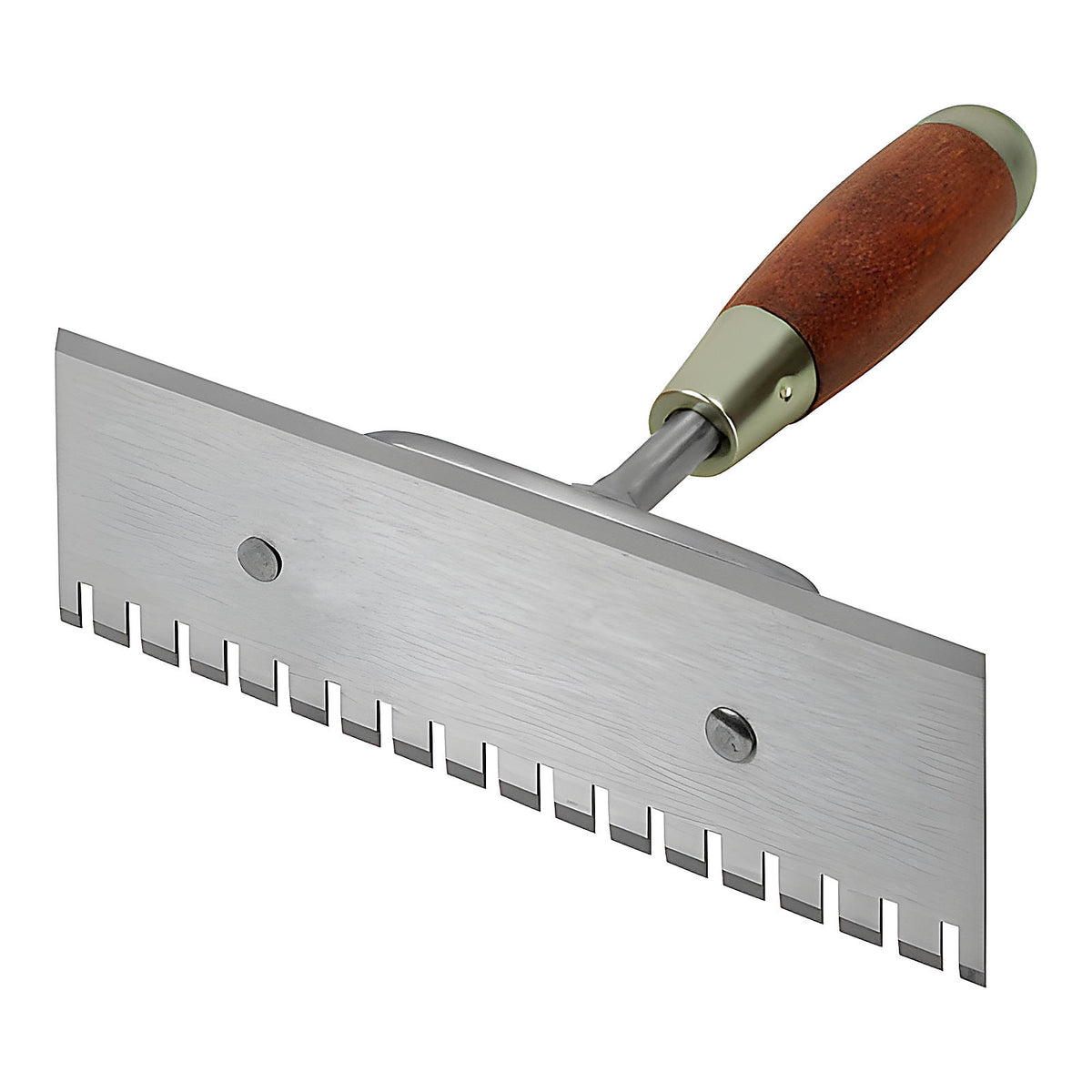 Truelle Berthelet dentée inox pour plâtrier