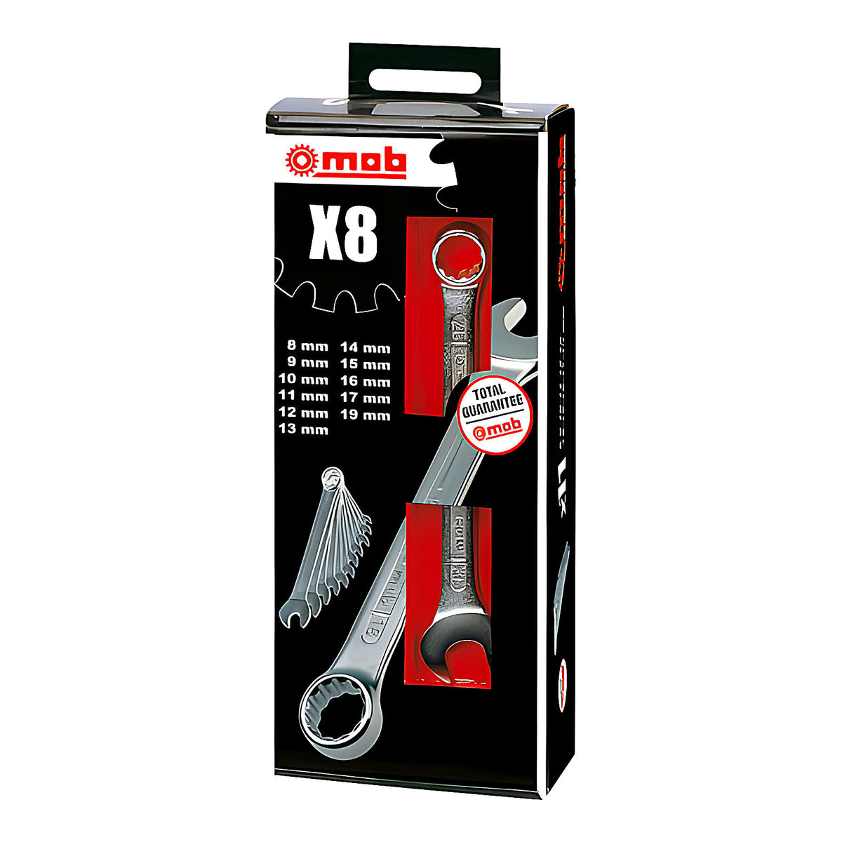 Jeu de clés mixtes brochables chrome-vanadium