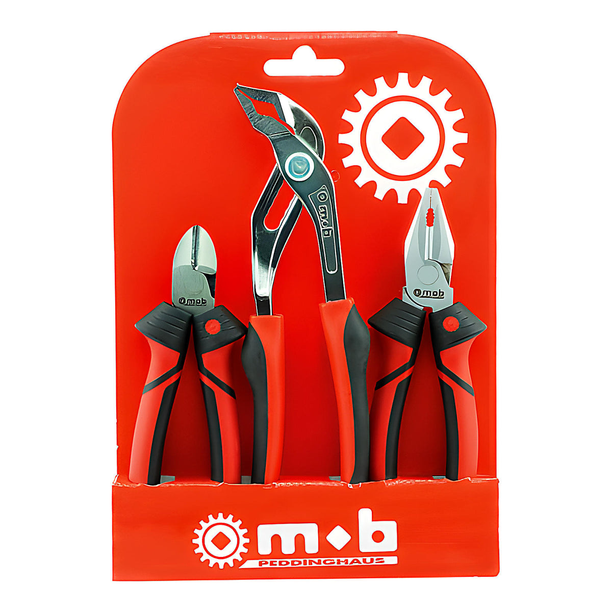 Lot de 3 pinces bimatière coupante universelle bec