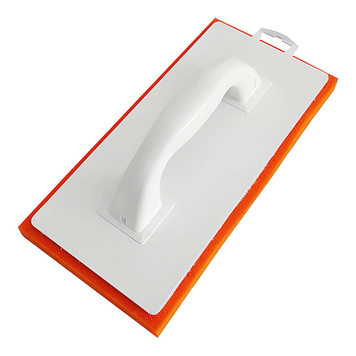 Frottoir monobloc spongieux orange fin pour plâtres
