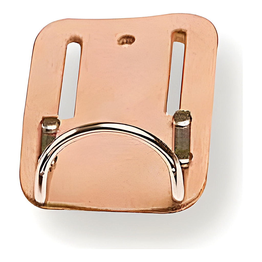 Porte-marteau cuir rigide boucle métal rivetée
