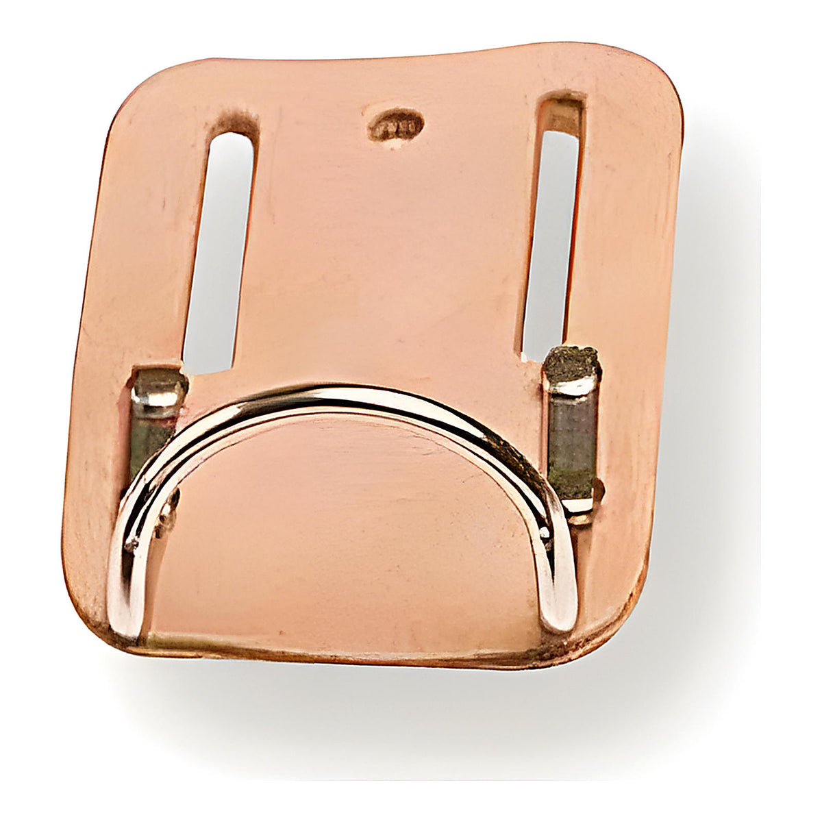 Porte-marteau cuir rigide boucle métal rivetée
