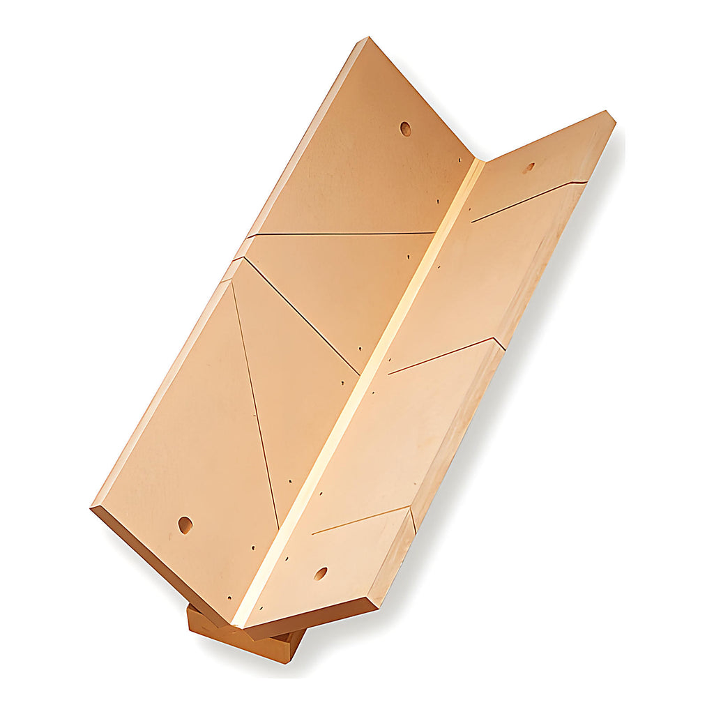 Boîte à coupe forme V grand modèle pour corniches 45°