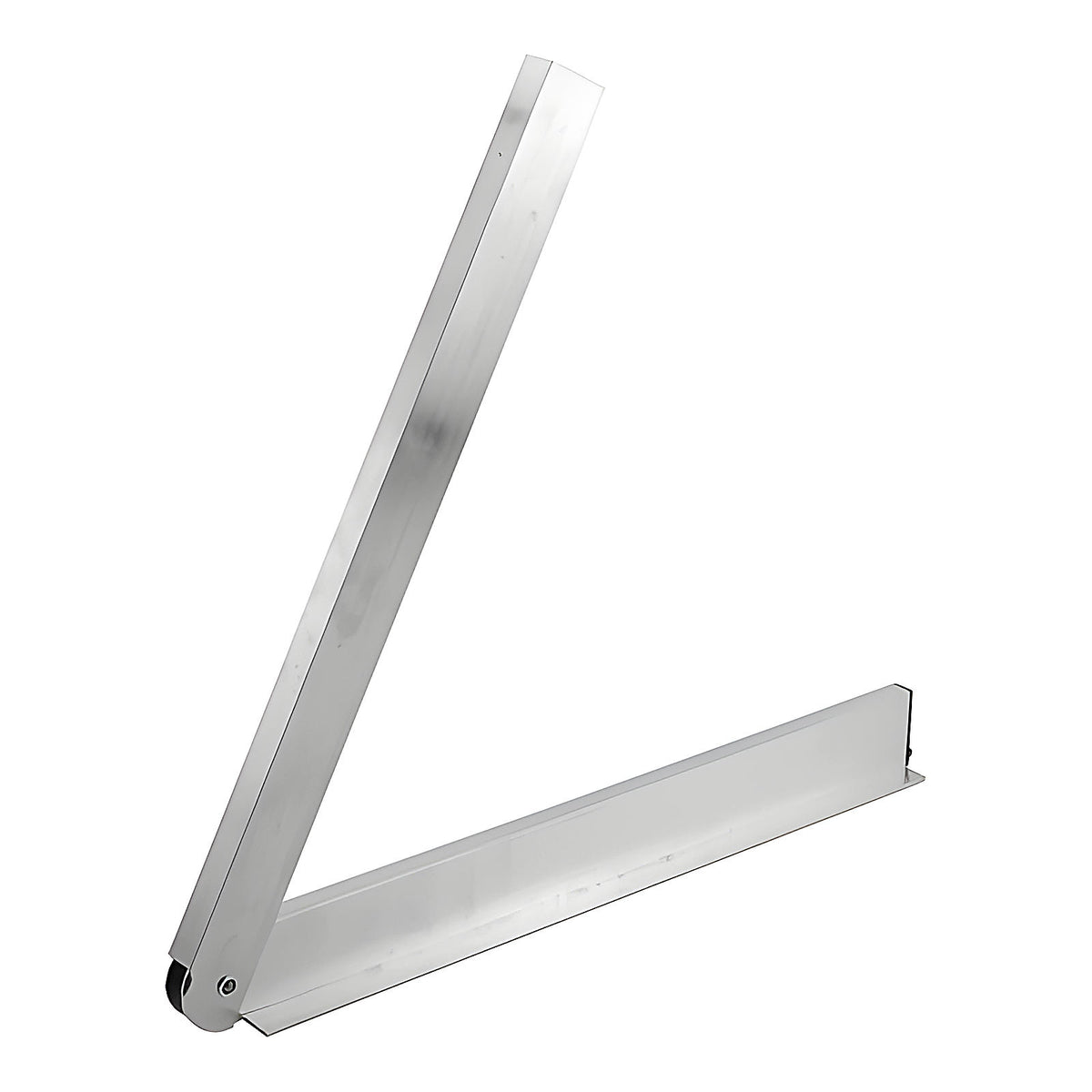 Fausse équerre aluminium à talon avec vis de blocage