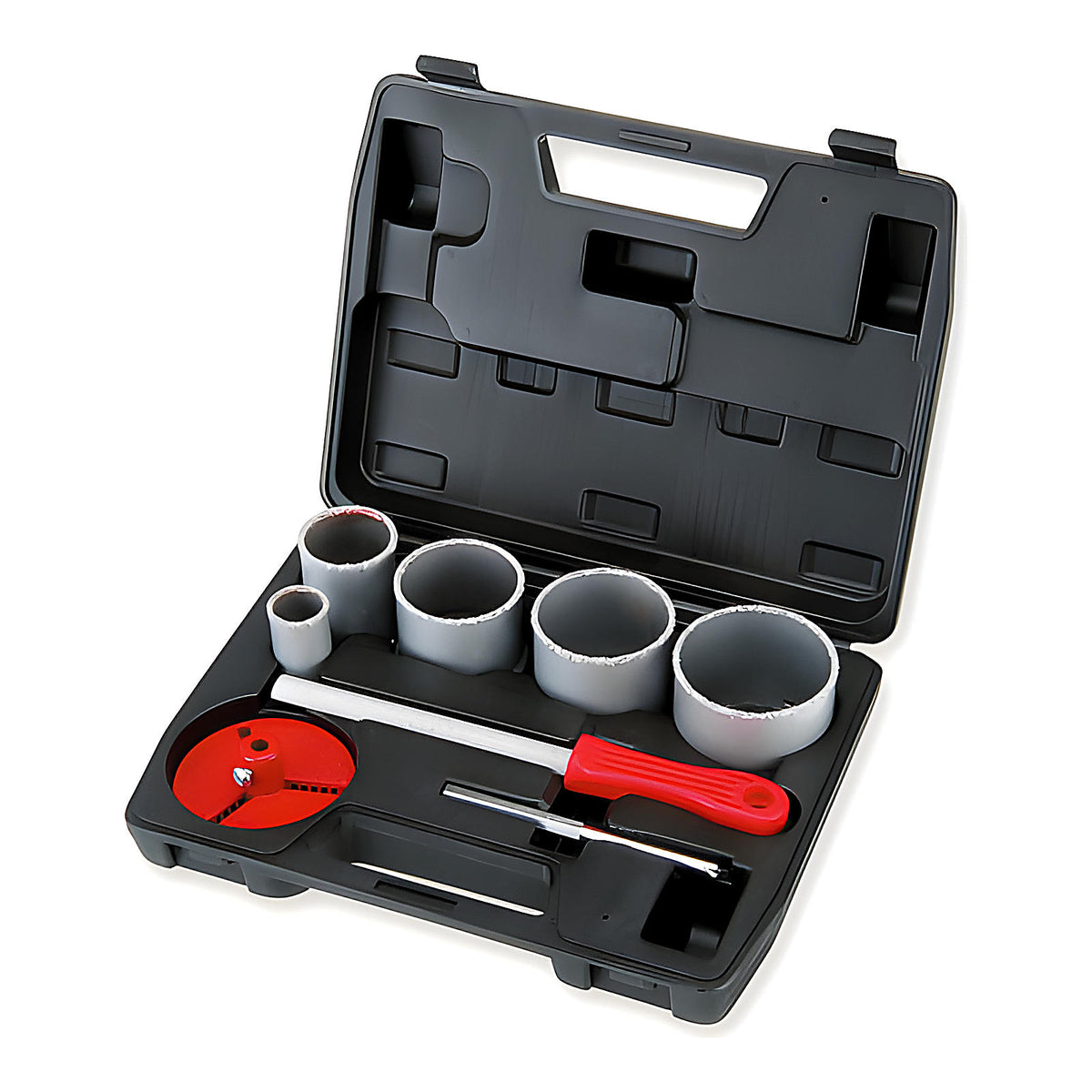 Coffret scies trépans carbure de tungstène pour carreleur