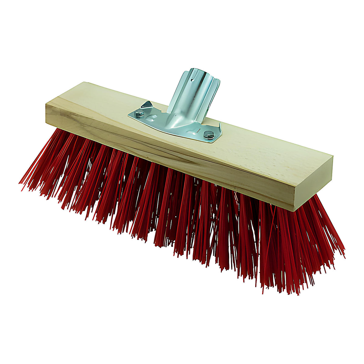 Balai de cantonnier Crynovil rouge surfaces rugueuses