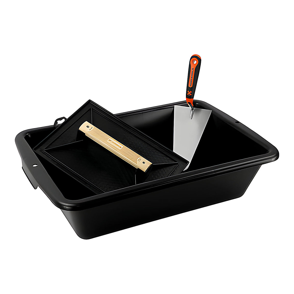 Lot de maçon auge truelle et seau complet X10
