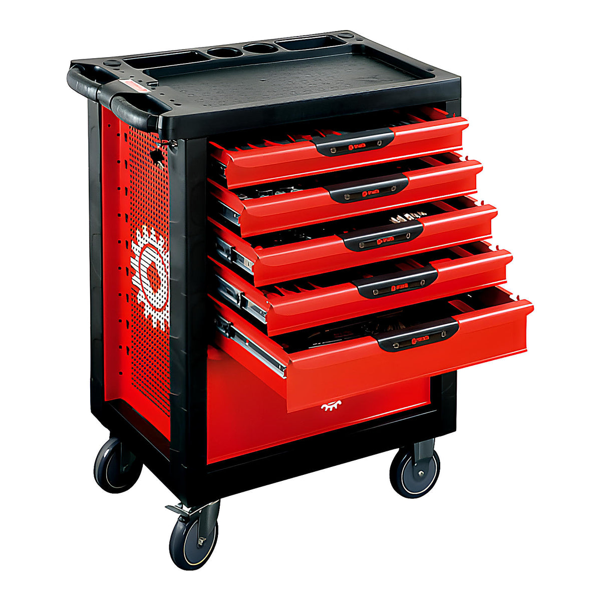 Servante Proliner 6 tiroirs garnie 141 pièces