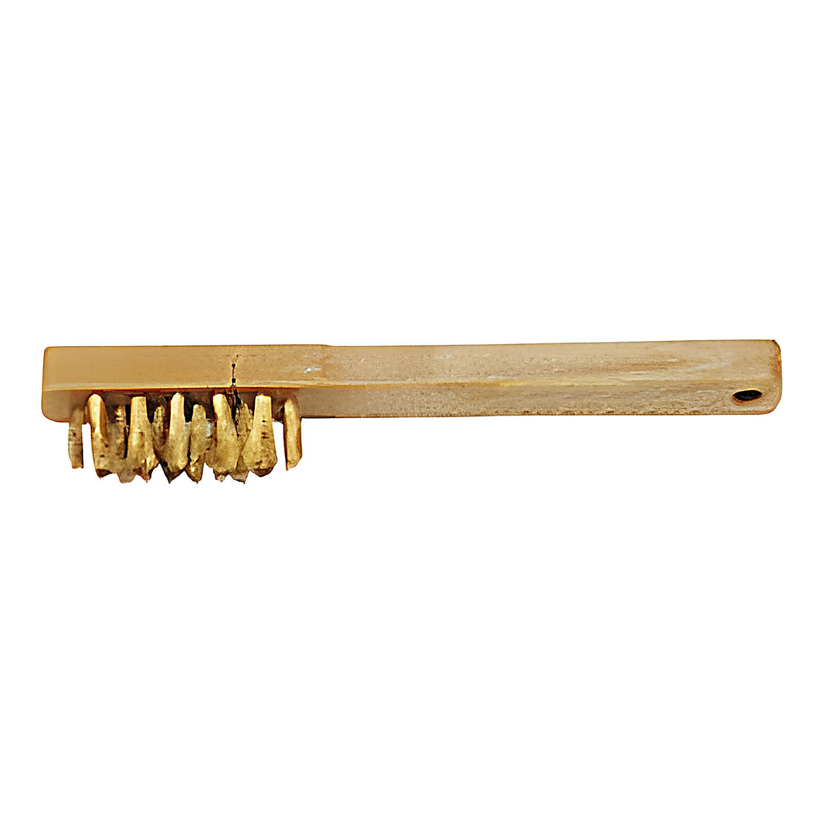 Brosse à bougie acier souple laitonné 3 rangs