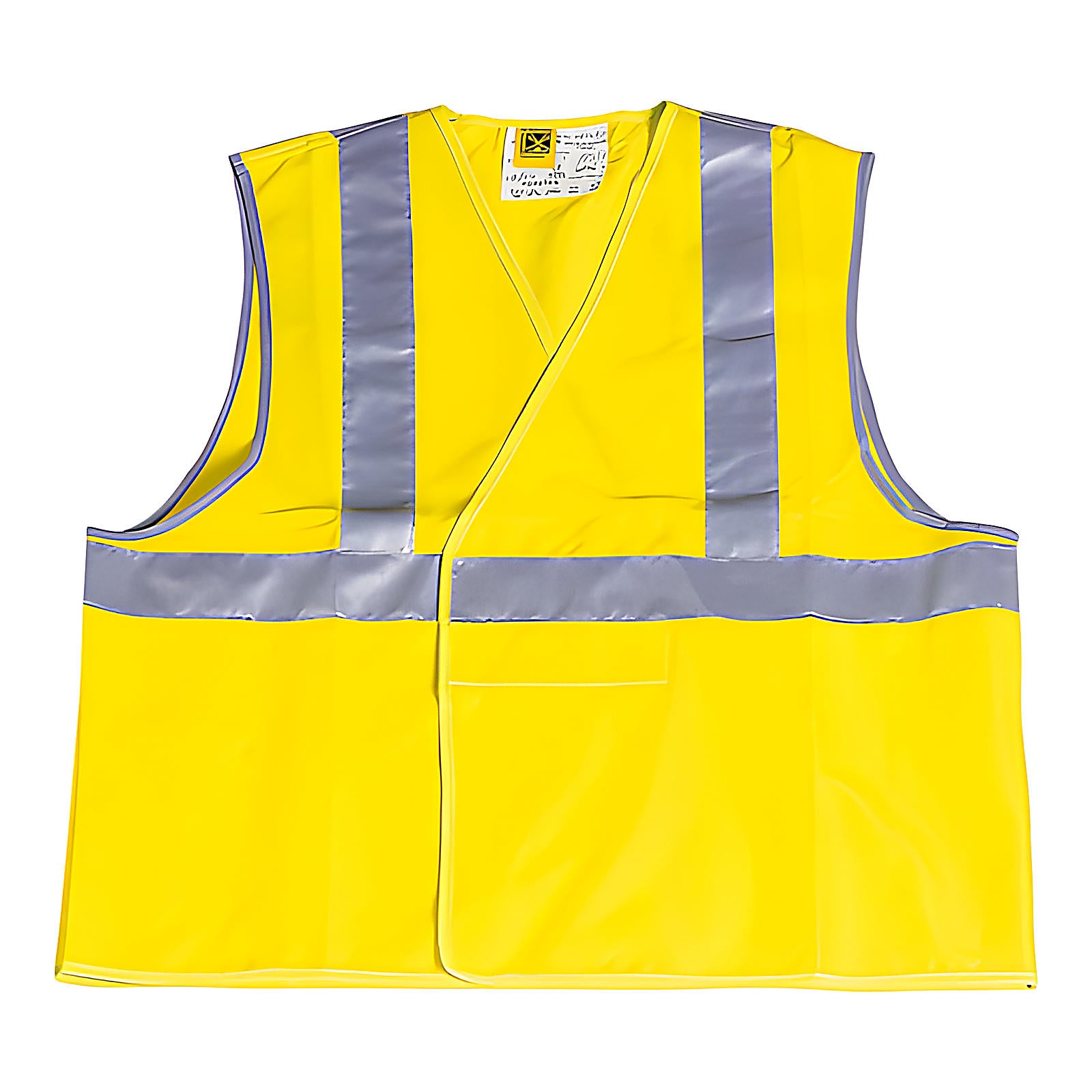 Gilet de sécurité fluo jaune rétroréfléchissant