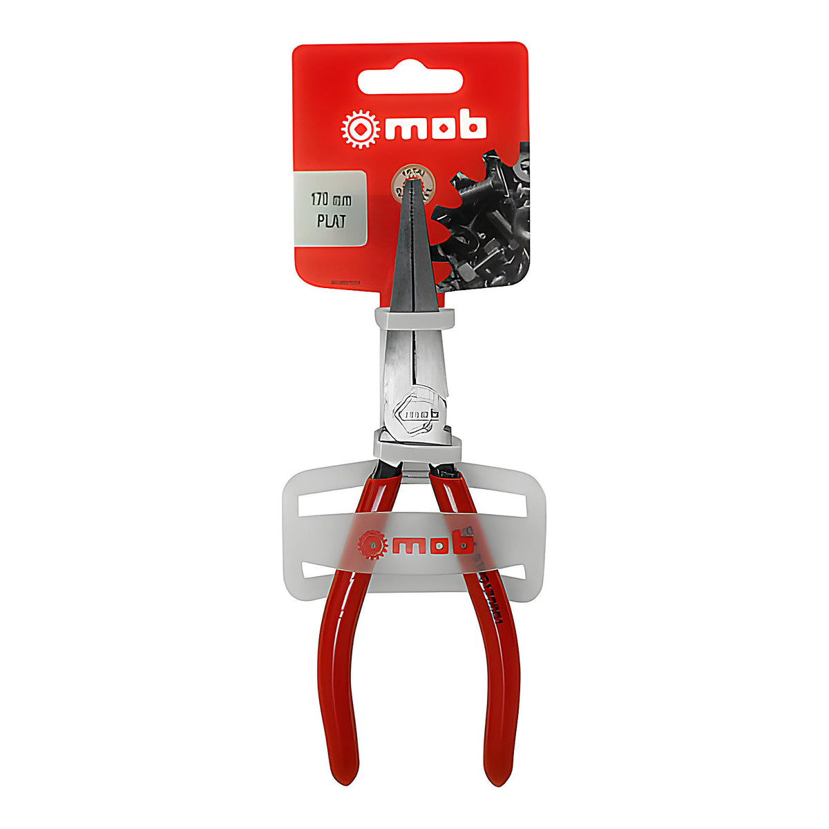 Pince à becs plats PVC compacte sur carte
