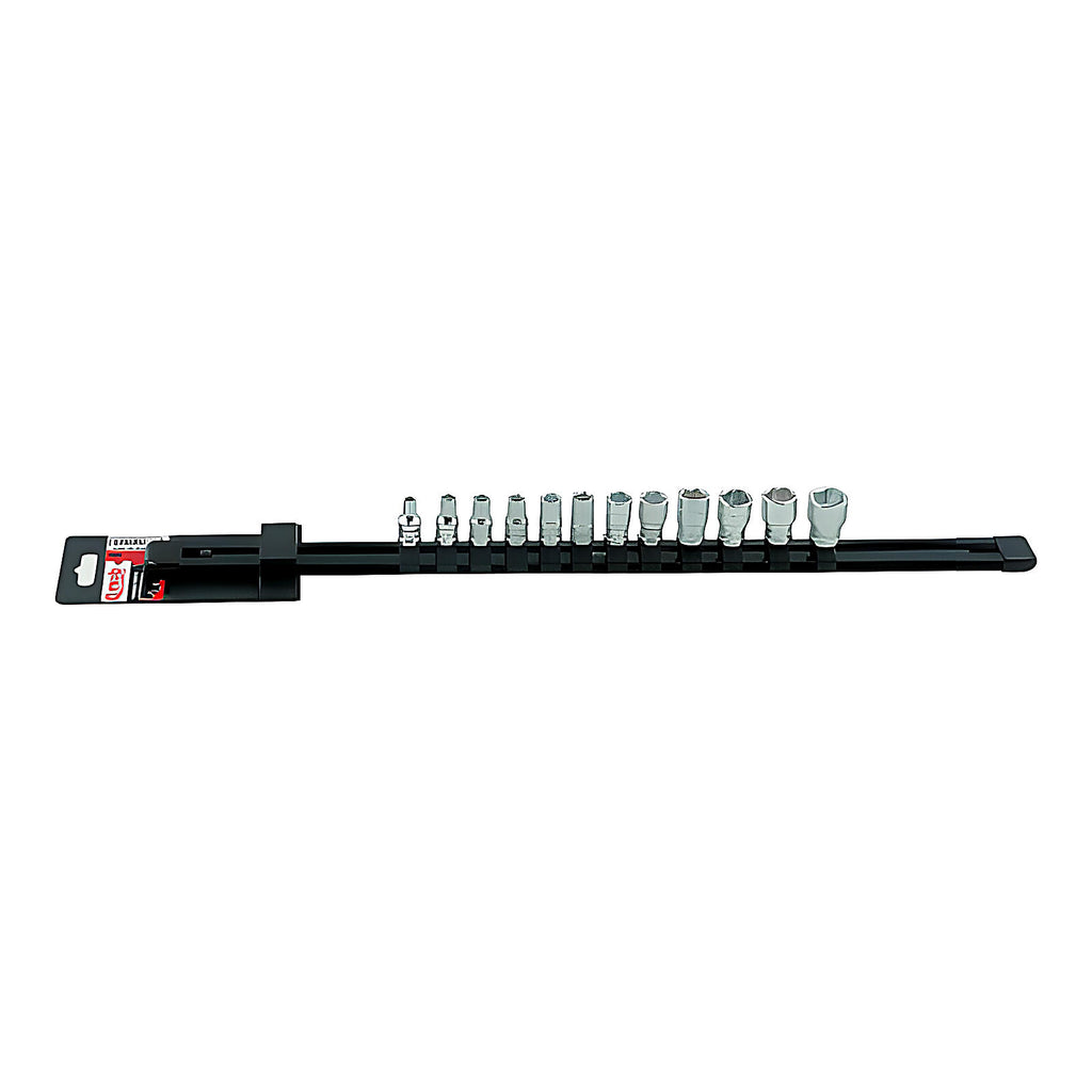 Rack douilles 1/4” 12 pièces