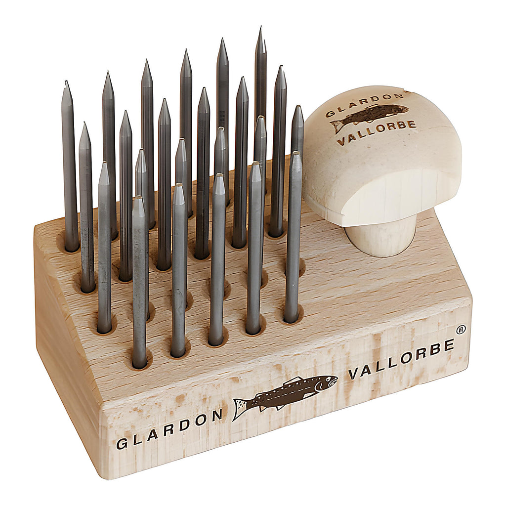Jeu de perloirs Vallorbe avec manche bois