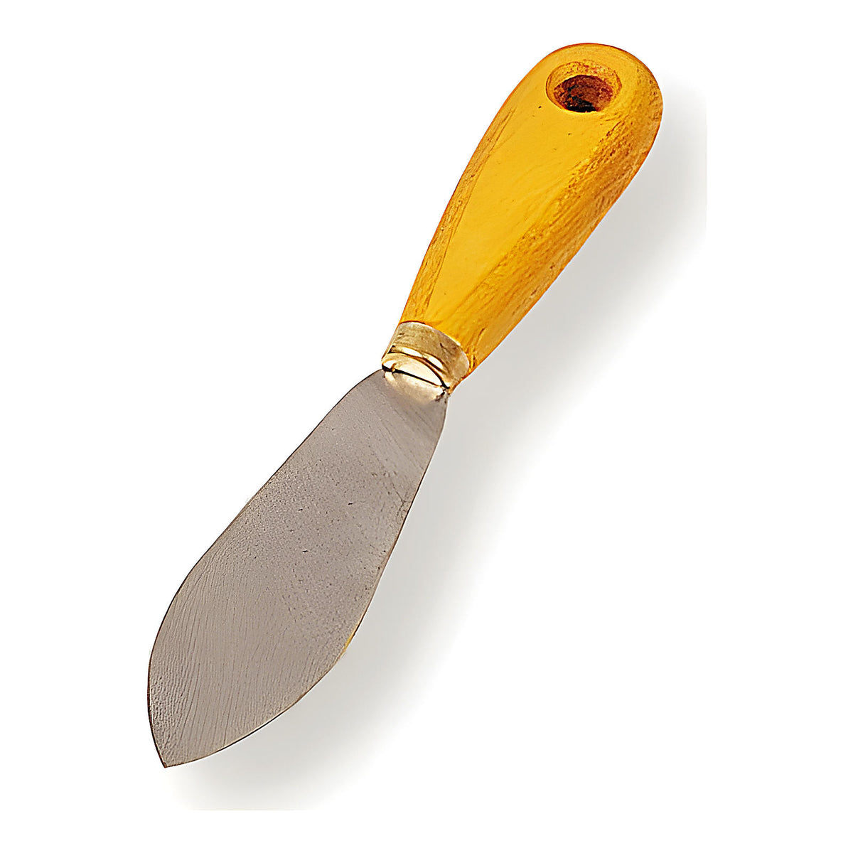 Couteau à mastiquer laurier lame acier trempé manche bois X5