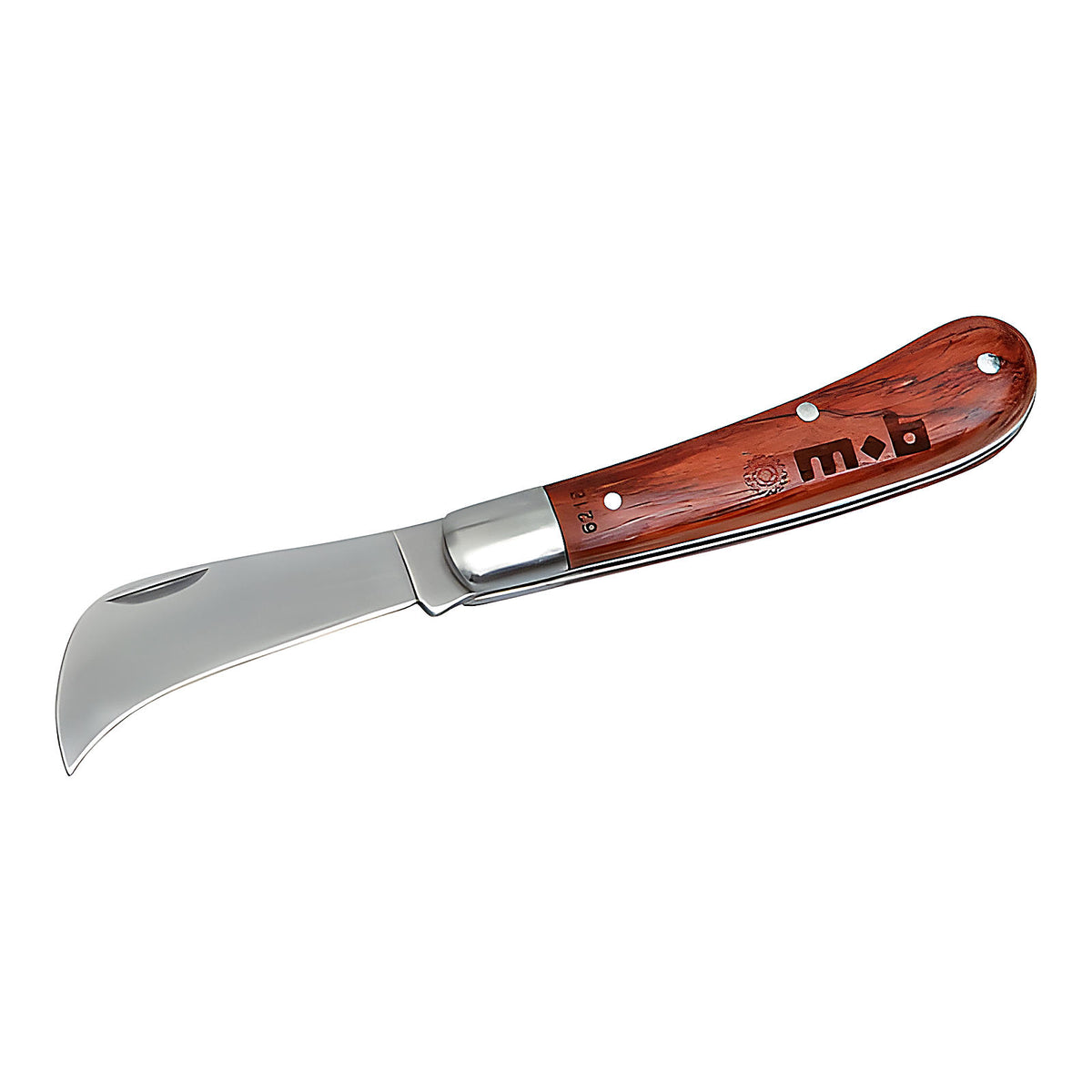 Couteau d'électricien 1 lame inox manche bois