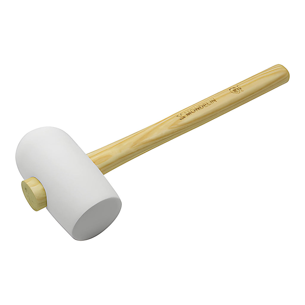 Maillet de carreleur blanc face plate et bombée