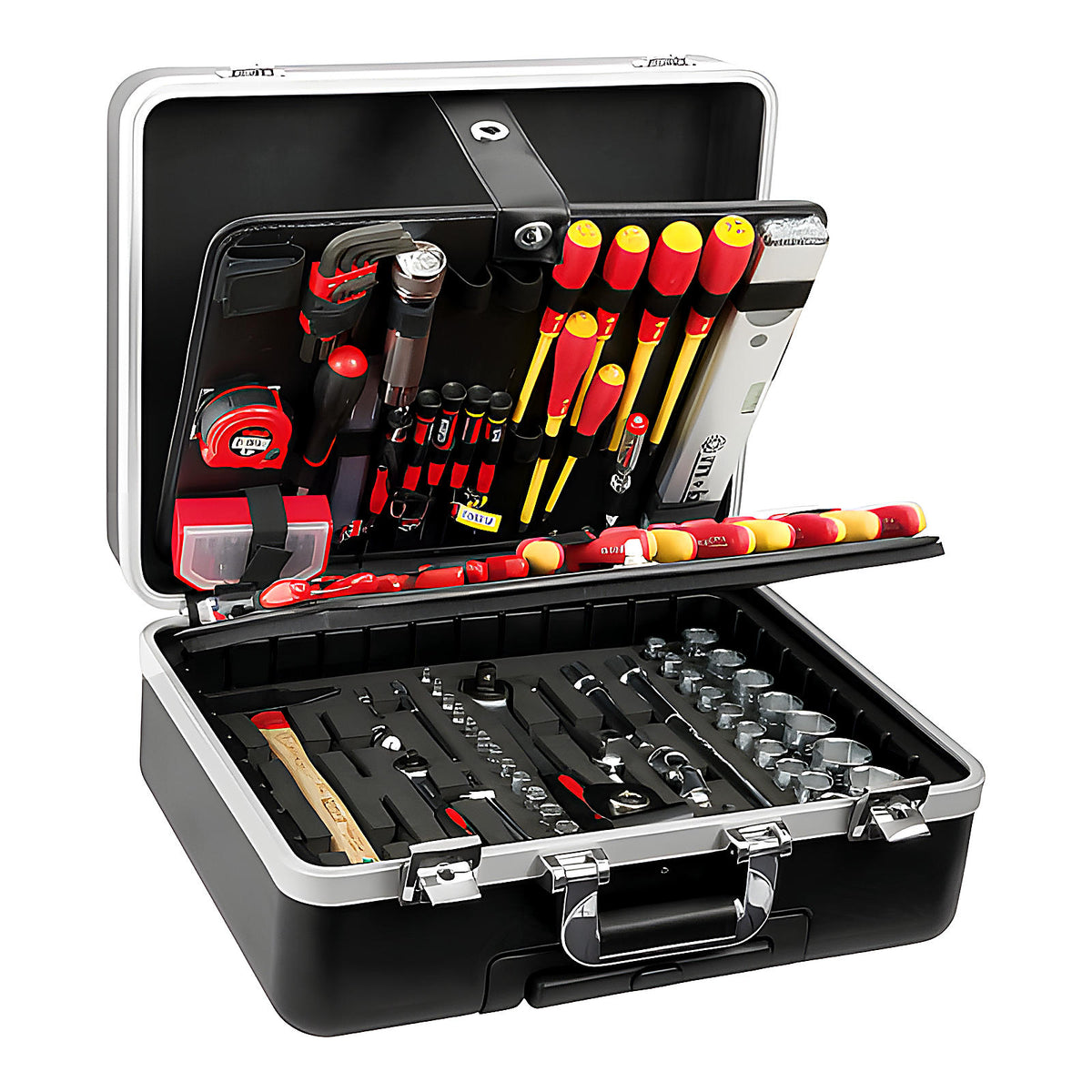 Valise trolley ABS électricité garnie 128 pièces