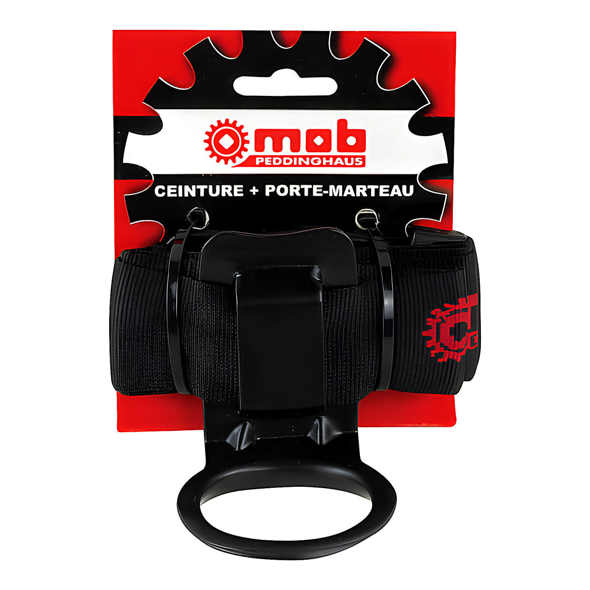 Ceinture textile avec porte-marteau métal