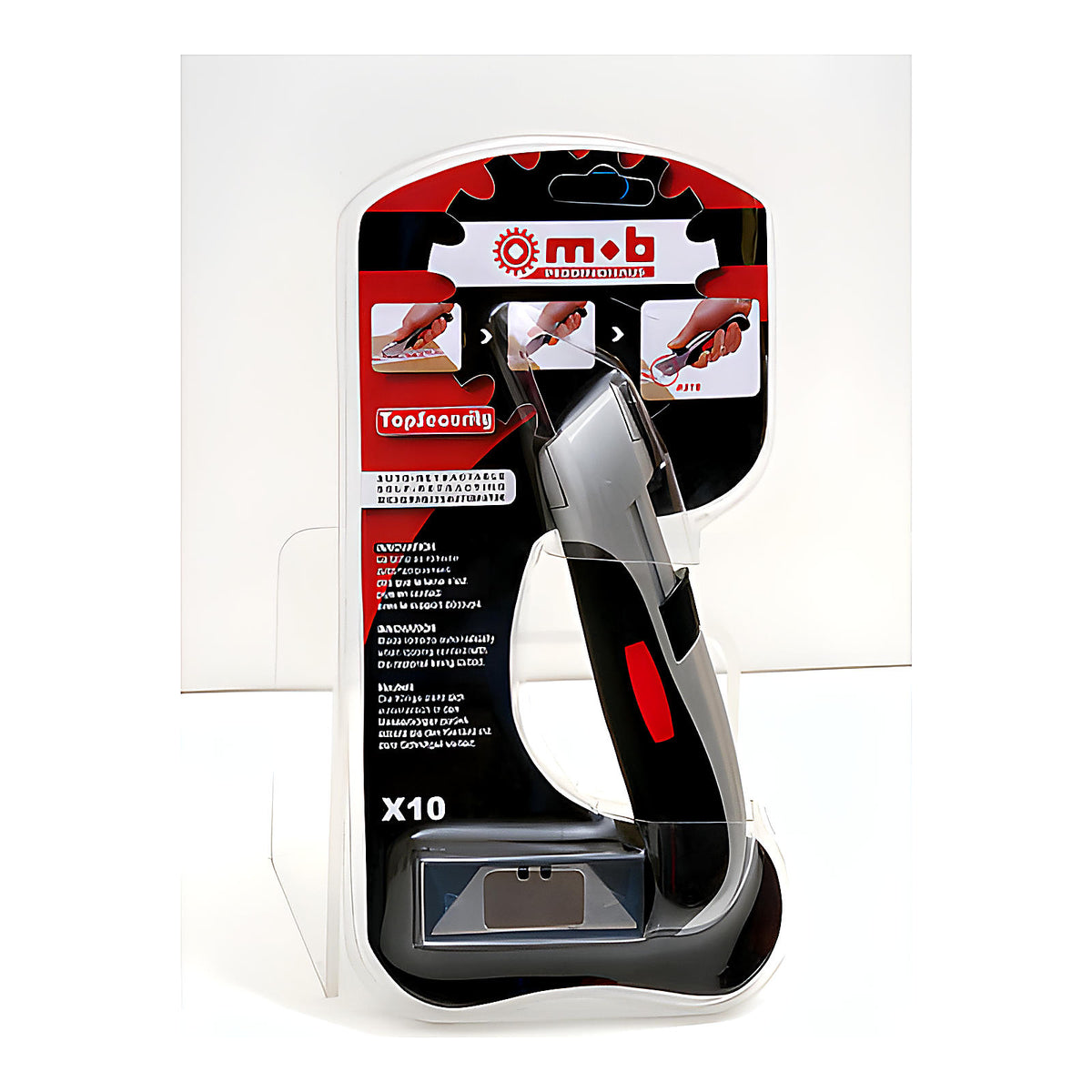 Cutter Topsecurity auto-rétractable sur carte