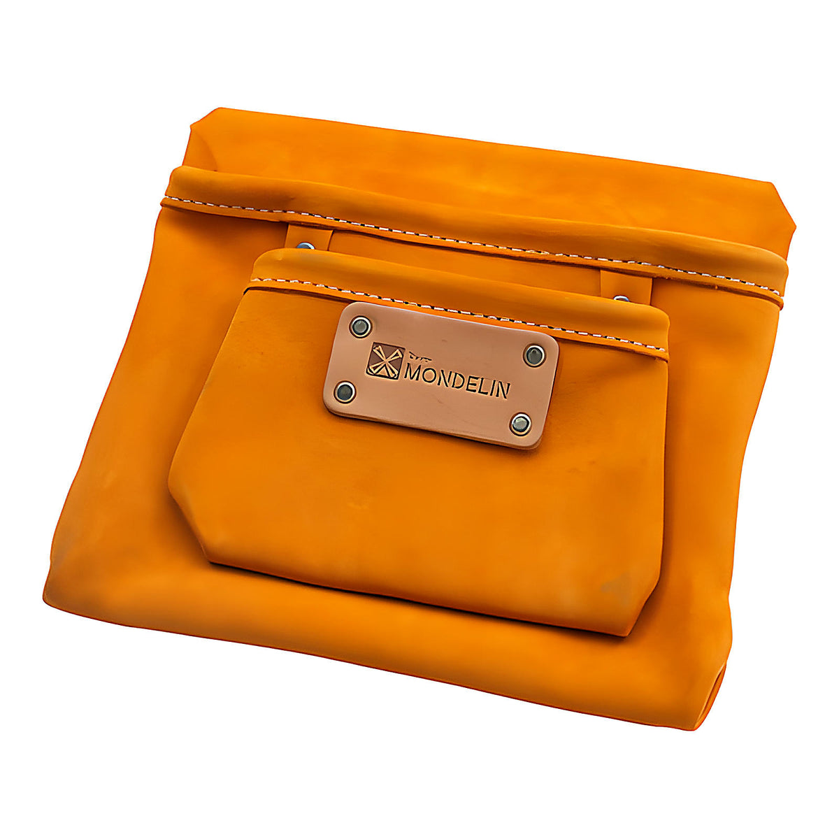 Poche de couvreur cuir souple 2 poches
