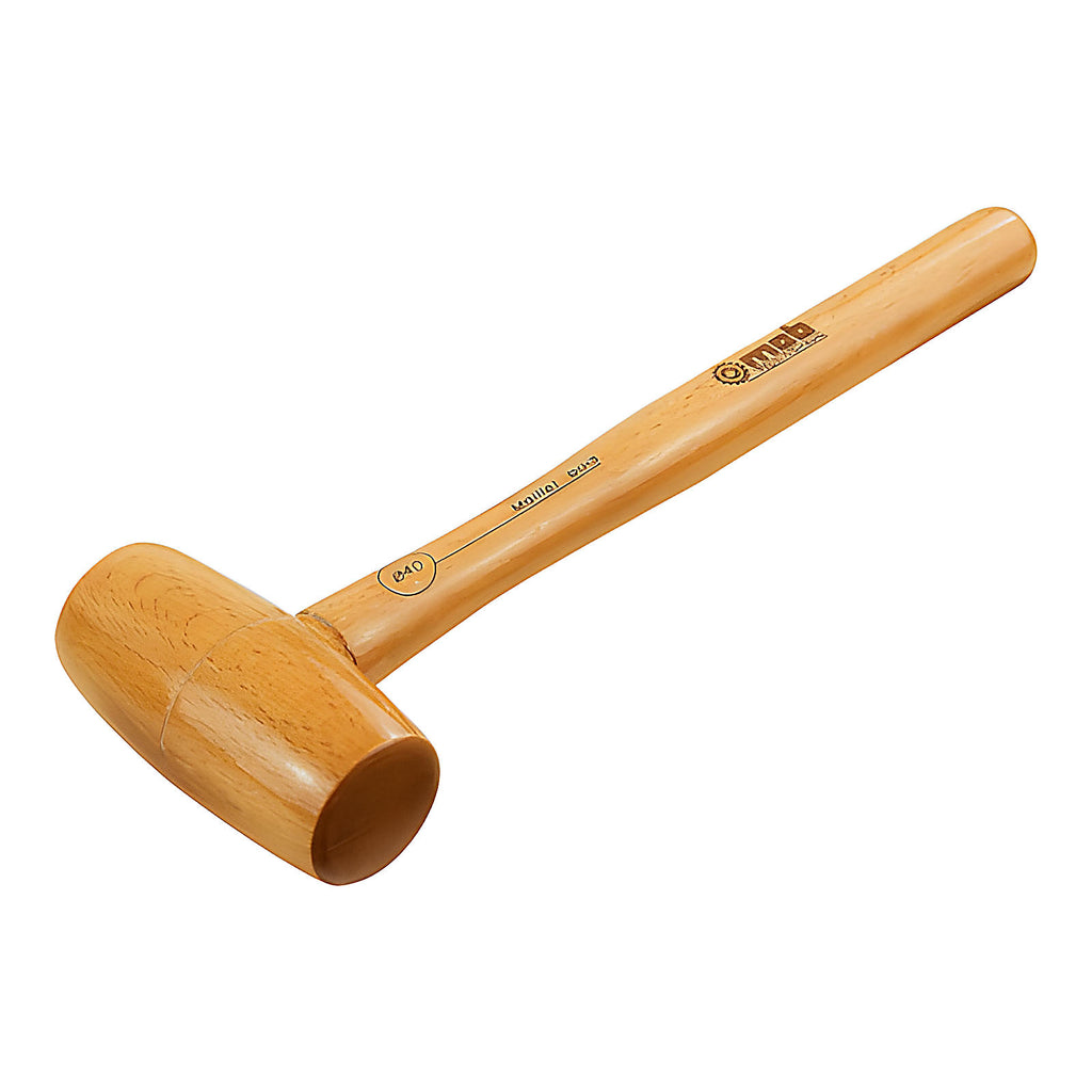 Maillet en bois hêtre naturel tête forme tonneau
