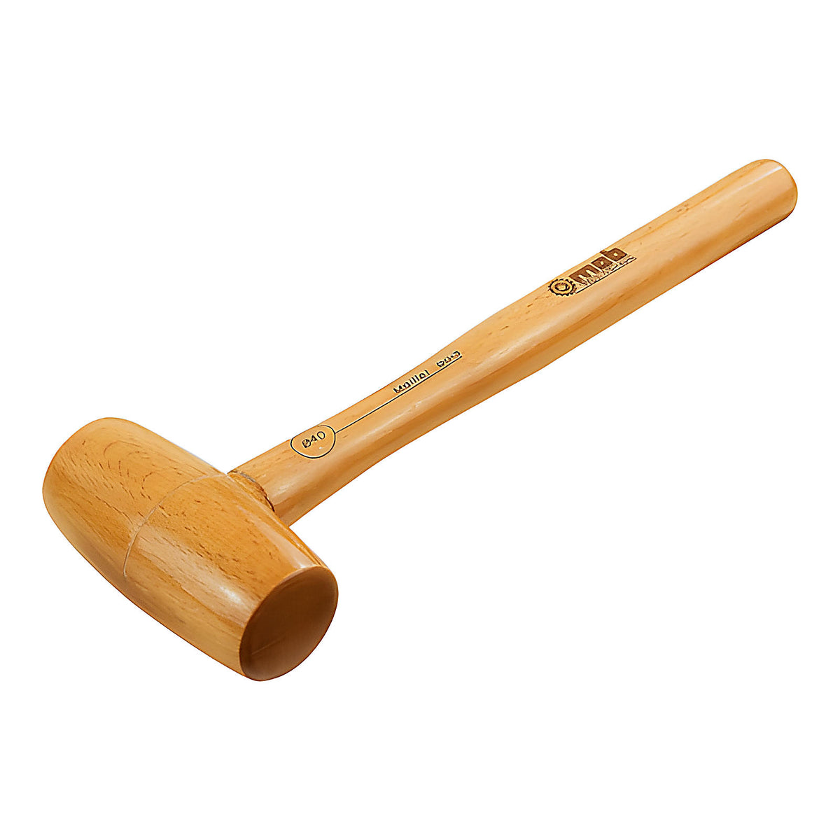 Maillet en bois hêtre naturel tête forme tonneau