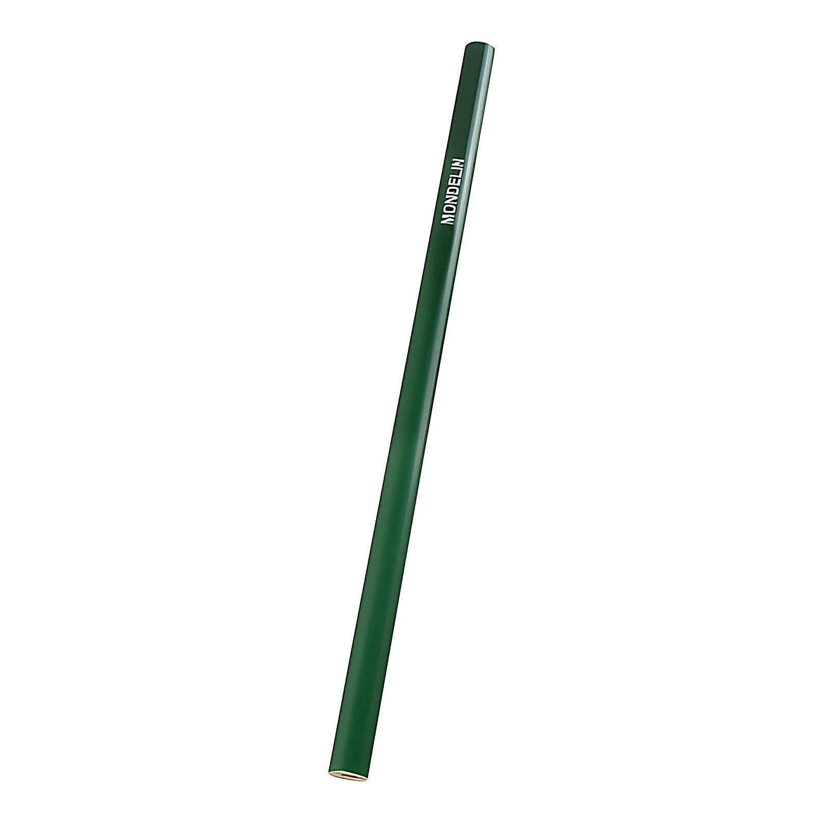 Crayon de maçon ovale 30 cm bois vernis vert X12