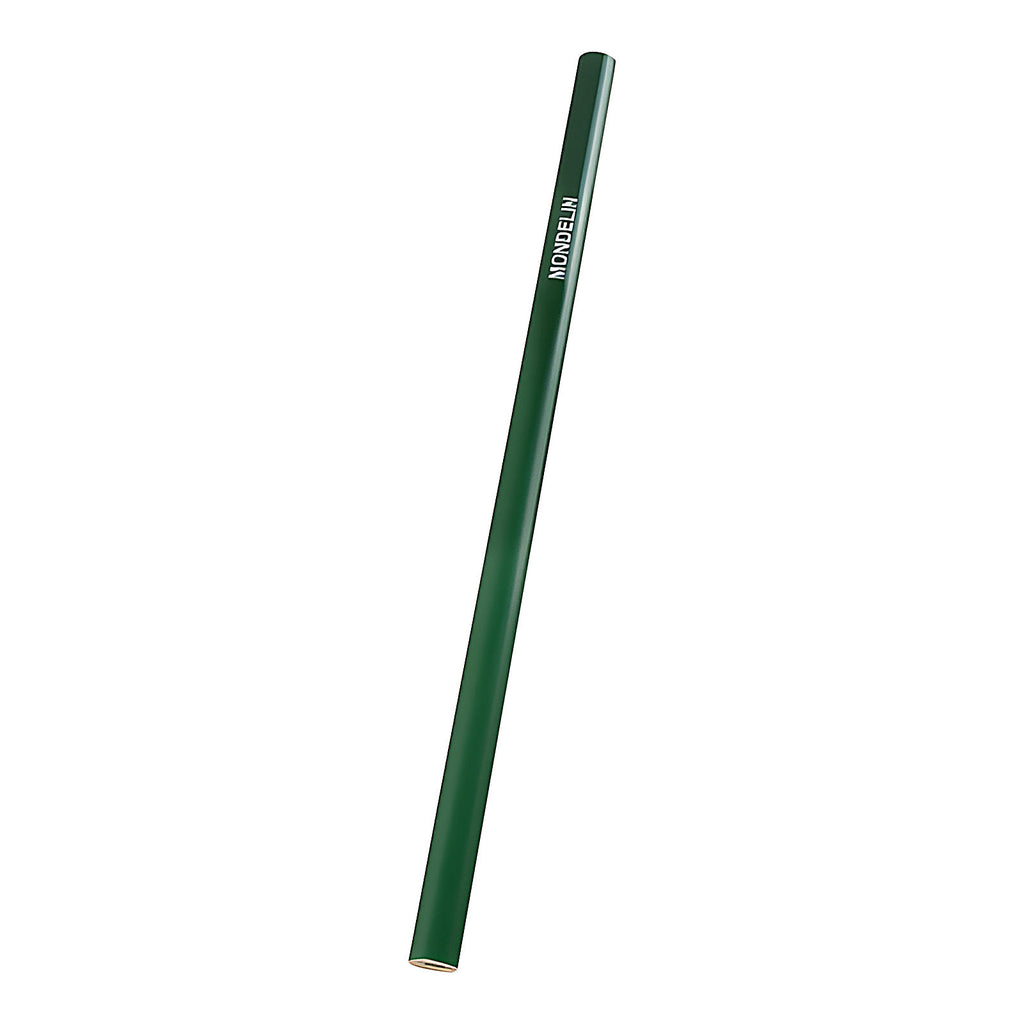 Crayon de maçon ovale 30 cm bois vernis vert X12