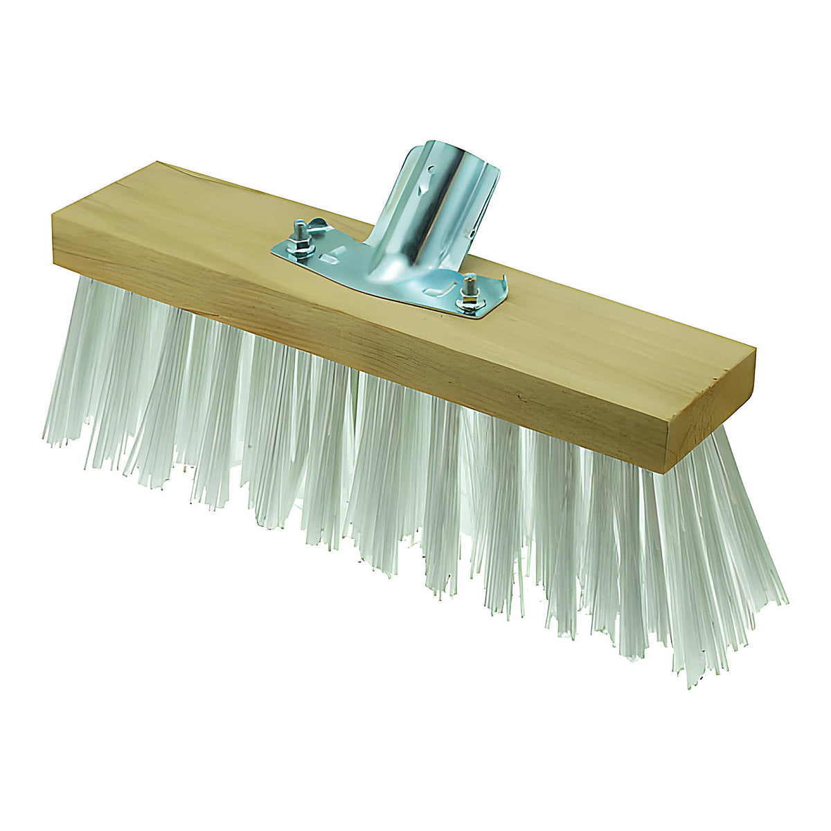 Balai de cantonnier Crynovil blanc avec douille acier